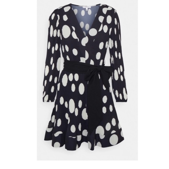 Milly NWT 🎉host pickx2🎉🎈pleated Polka dot Liv dress - Picture 5 of 16